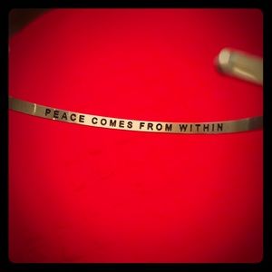 MantraBand inspirational hidden-message bracelet